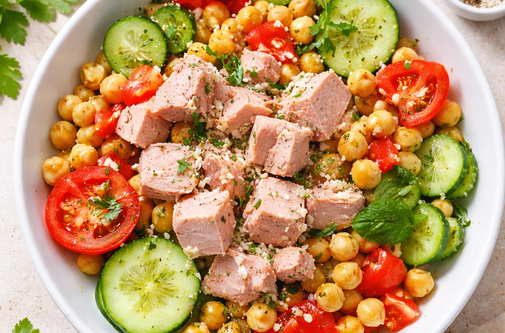 Salade de pois chiches & thon express